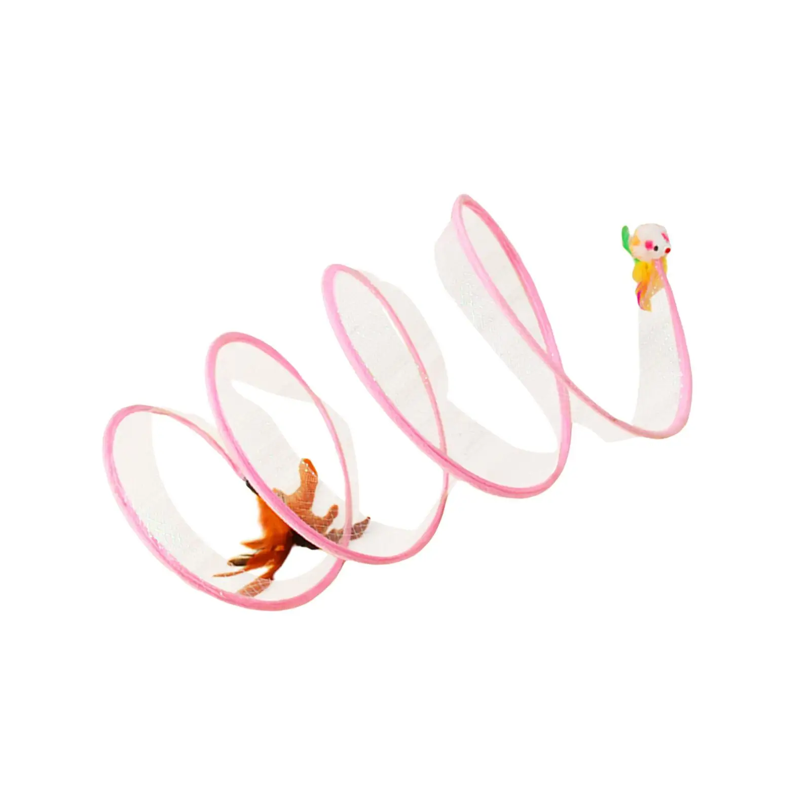 Kitten Tunnel Tube, Cat Tunnel Rabbit Collapsible, Interactive Cat Toy Kittens with Play Ball Chase Cat Tunnel for Indoor Cats