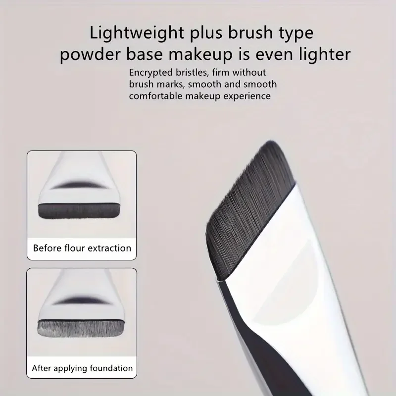 Pincel de base ultrafino, cabelo macio, pincel de contorno facial fino, corretivo, creme, liquidificador, base mista, ferramenta de pincel de maquiagem