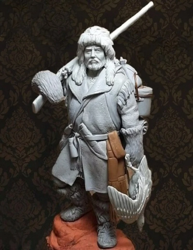 1/24 Scale Die-Cast Resin Figure Model Kit Mountain Man Hobby Miniature Toys Unassembled and Unpainted DIY Diorama