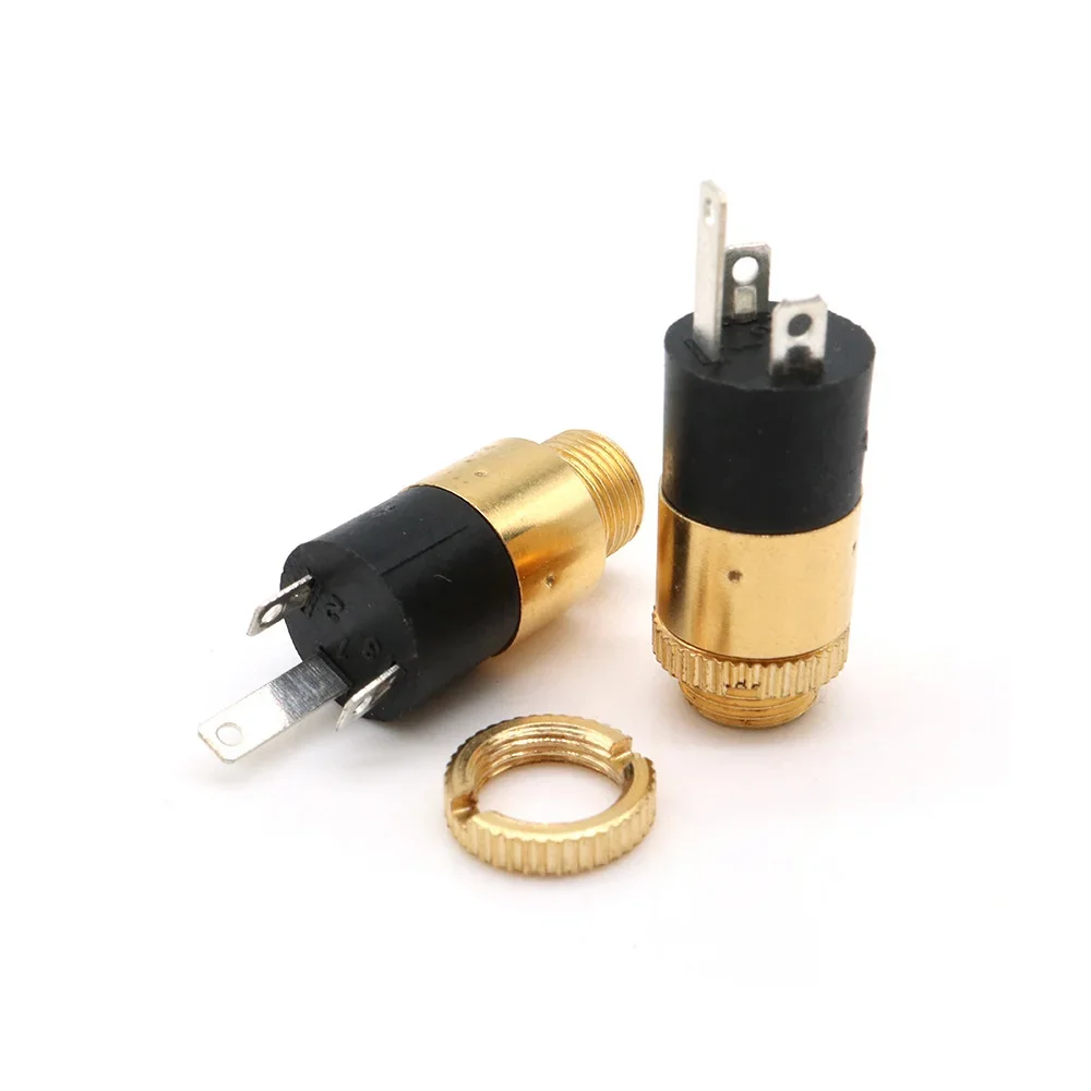 

20PCS 3.5MM Female Socket PJ-392 Stereo Female Socket Jack with Screw Gold Plated 3.5 3 Pin Audio Video Headphone Connector