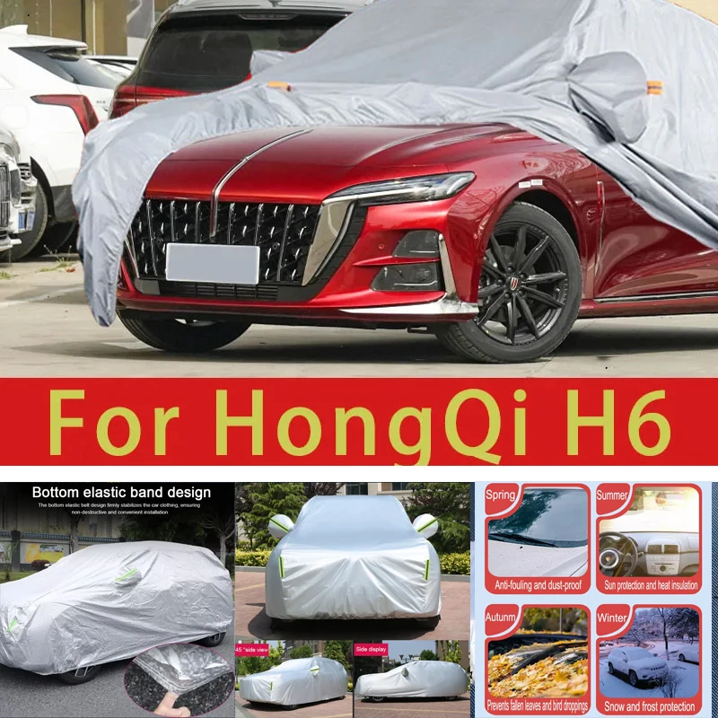 

For HongQi H6 Outdoor Protection Full Car Covers Snow Cover Sunshade Waterproof Dustproof Exterior Car accessories