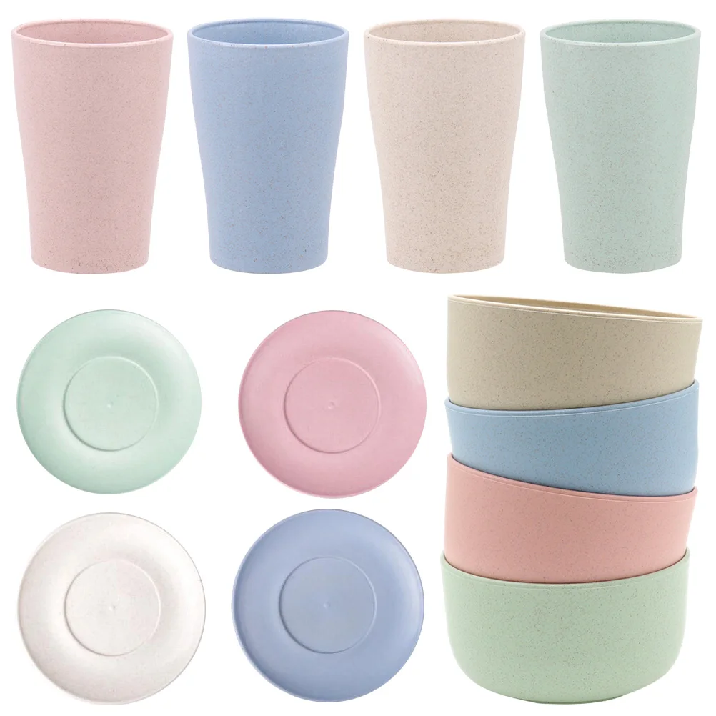 

Tableware Set Portable Bowls Fiber Kitchen Supplies Lightweight Beautiful Appearance High Performance