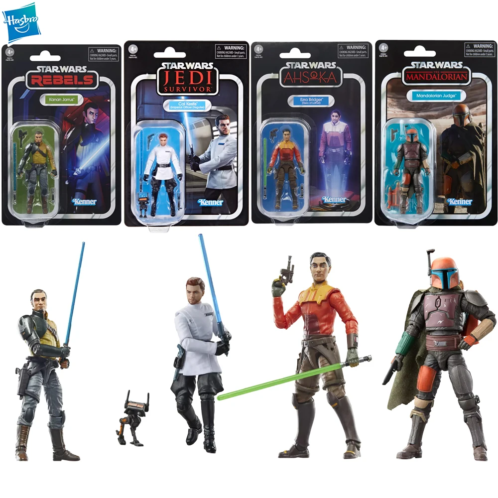 In Stock Original Hasbro Star Wars The Vintage Collection Mandalorian Judge Kanan Jarrus Cal Kestis Ezra Bridger 3.75-Inch