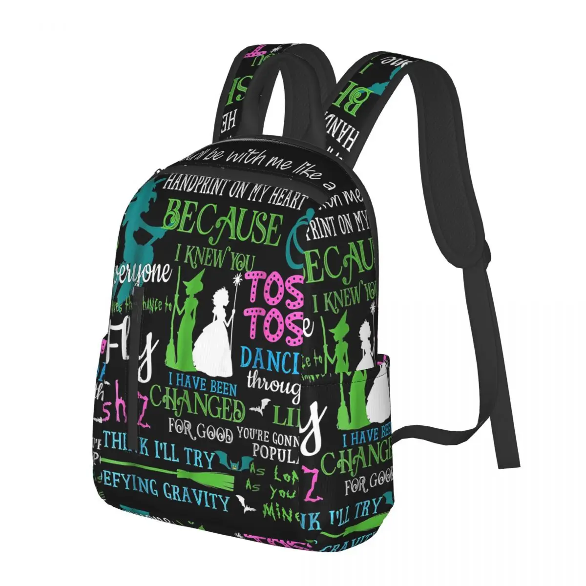 

Хэллоуин Wicked Musical Студенческий Рюкзак Школьная Сумка Туризм Путешествия Рюкзак для Мужчин Женщин Мода Книжная Сумка Сумки На Ремне