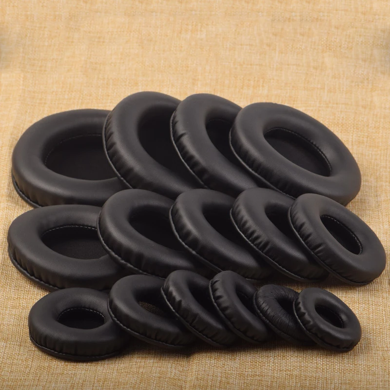 Universal Replacement Round ear pads Repair parts 50mm 60mm 65mm 70mm 75mm 80mm 85mm 90mm 95mm 100mm 110mm  earphone sleeve