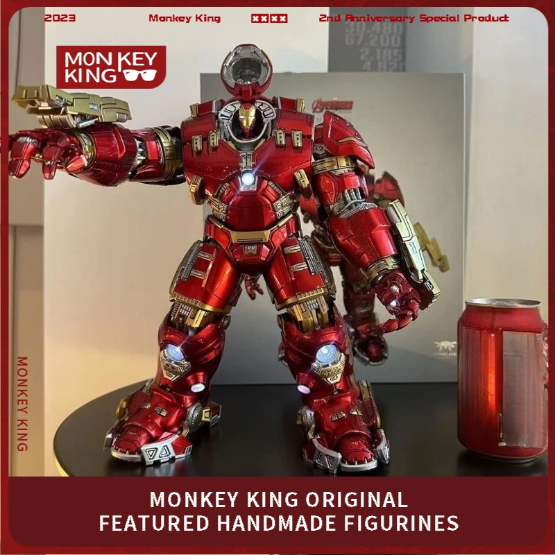 

30cm Comicave Marvel Figure Iron Man Mk44 Can Glow Joints Can Move Animation Mobile Model Desktop Ornaments Holiday Gifts Toy
