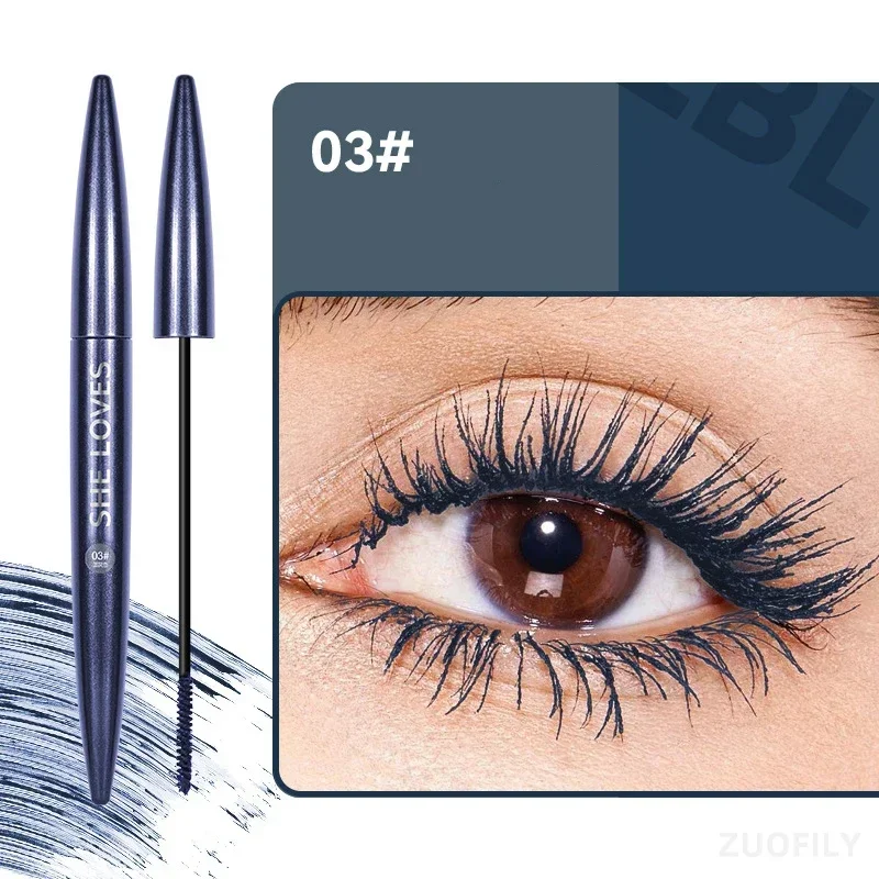 Heallor-Mascara recourbant pour les cils, extension de haute qualité, vert, bleu, étanche, sans bavures, séchage rapide, longue durée, 5 couleurs