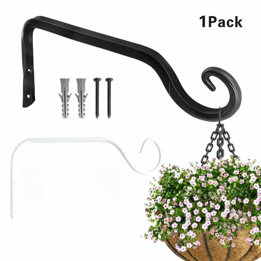 Handmade Plant Support Hanger Multi-purpose Wrought Iron Wall Plant Holder Large Load Bearing Easy To Install