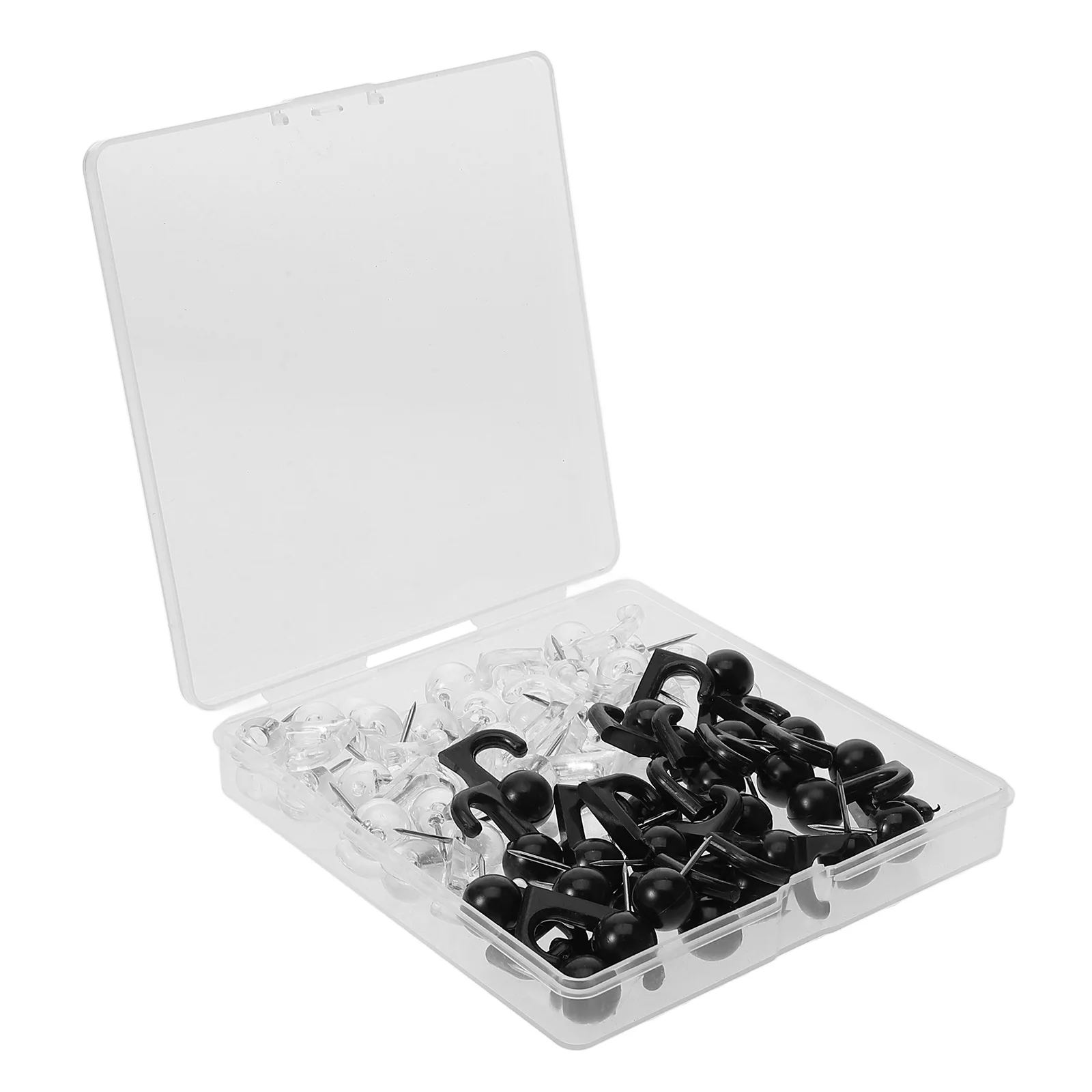 

50pcs Hook Thumb Tacks Small Pushpins For Office Map Marking Bulletin Board Decorative Message Board Supplies Multi-Function