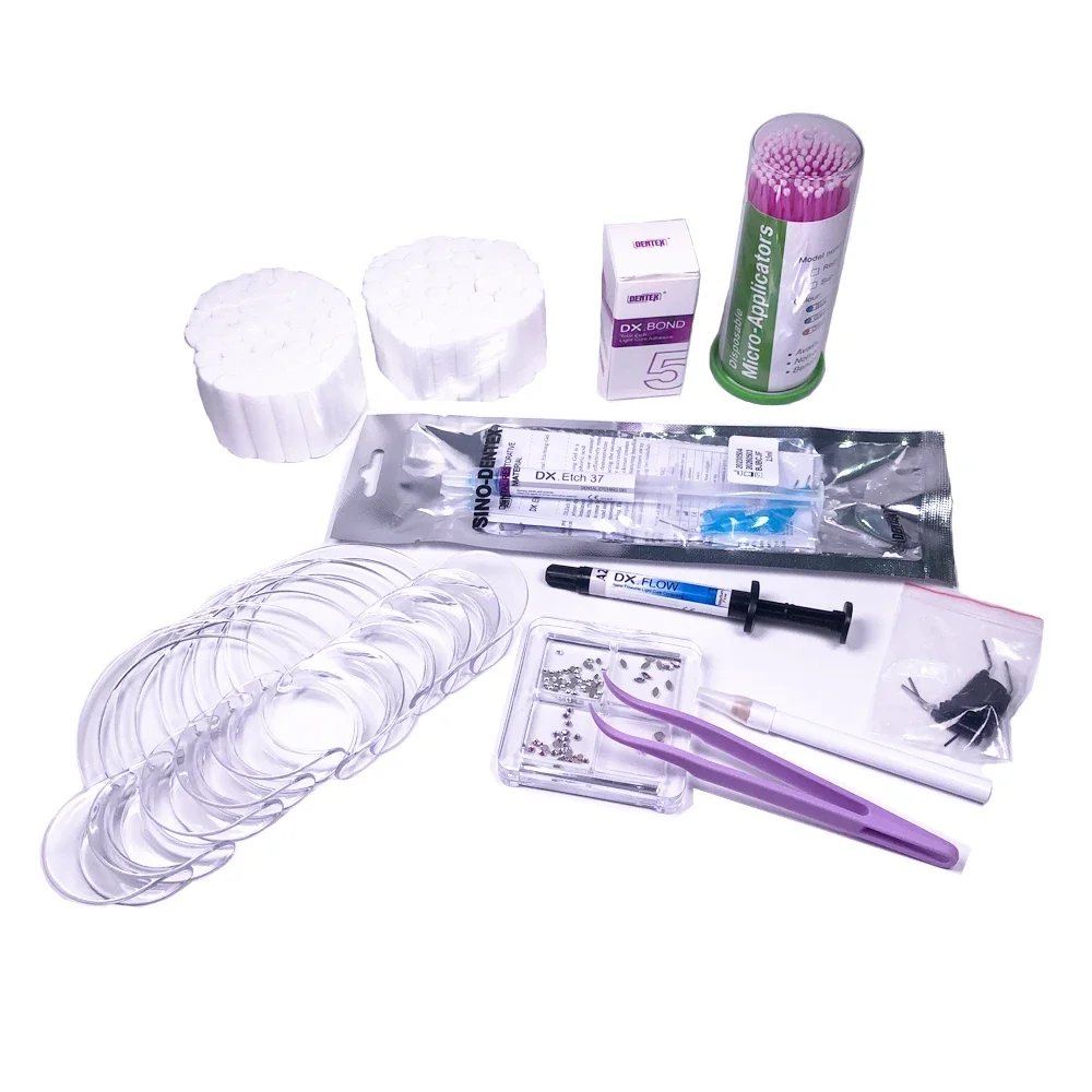 Best price Swarovskis crystals tooth gem professionals starter kit/Dentals decorations kit adhesives kit tool