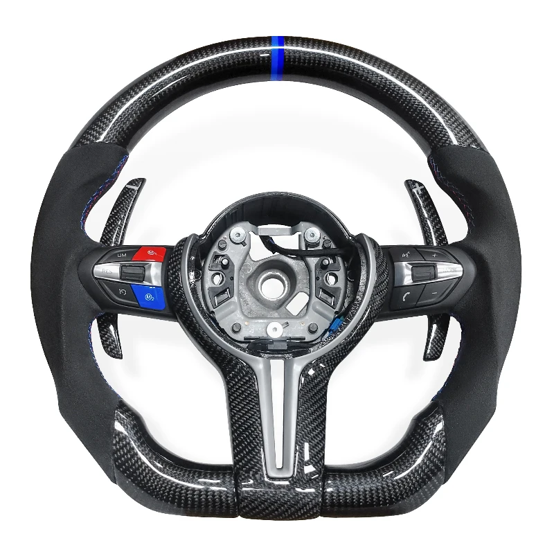 

M Sport Carbon Fiber Steering Wheel For BMW M3 M5 M6 F01 F02 F06 F07 F10 F11 F12 F13 F30 F32 F80 F91 E90 E91 E92 Car Accessories