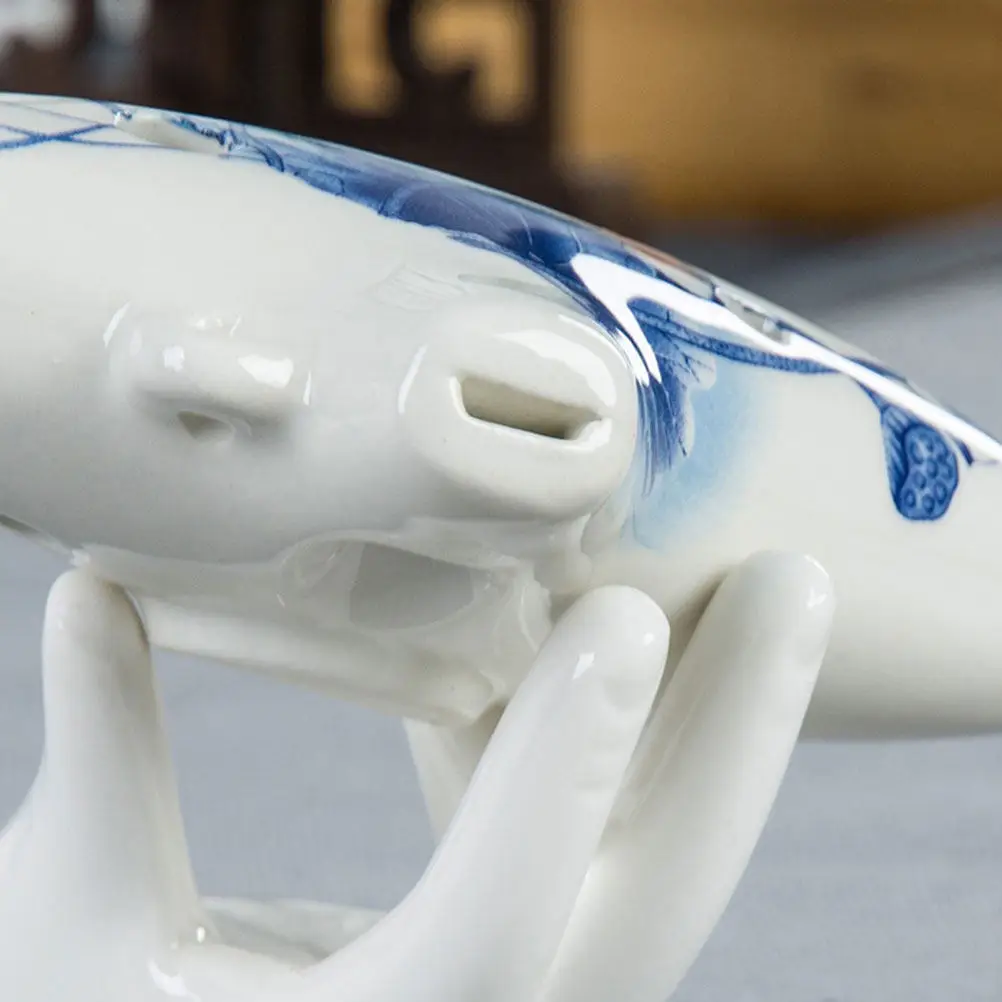 6 Soportes de Cerámica para Ocarina con Diseño de Guanyin, Accesorio de Exhibición Adecuado para Ocarinas de 6 y 12 Orificios, Regalo para Músicos y Coleccionistas