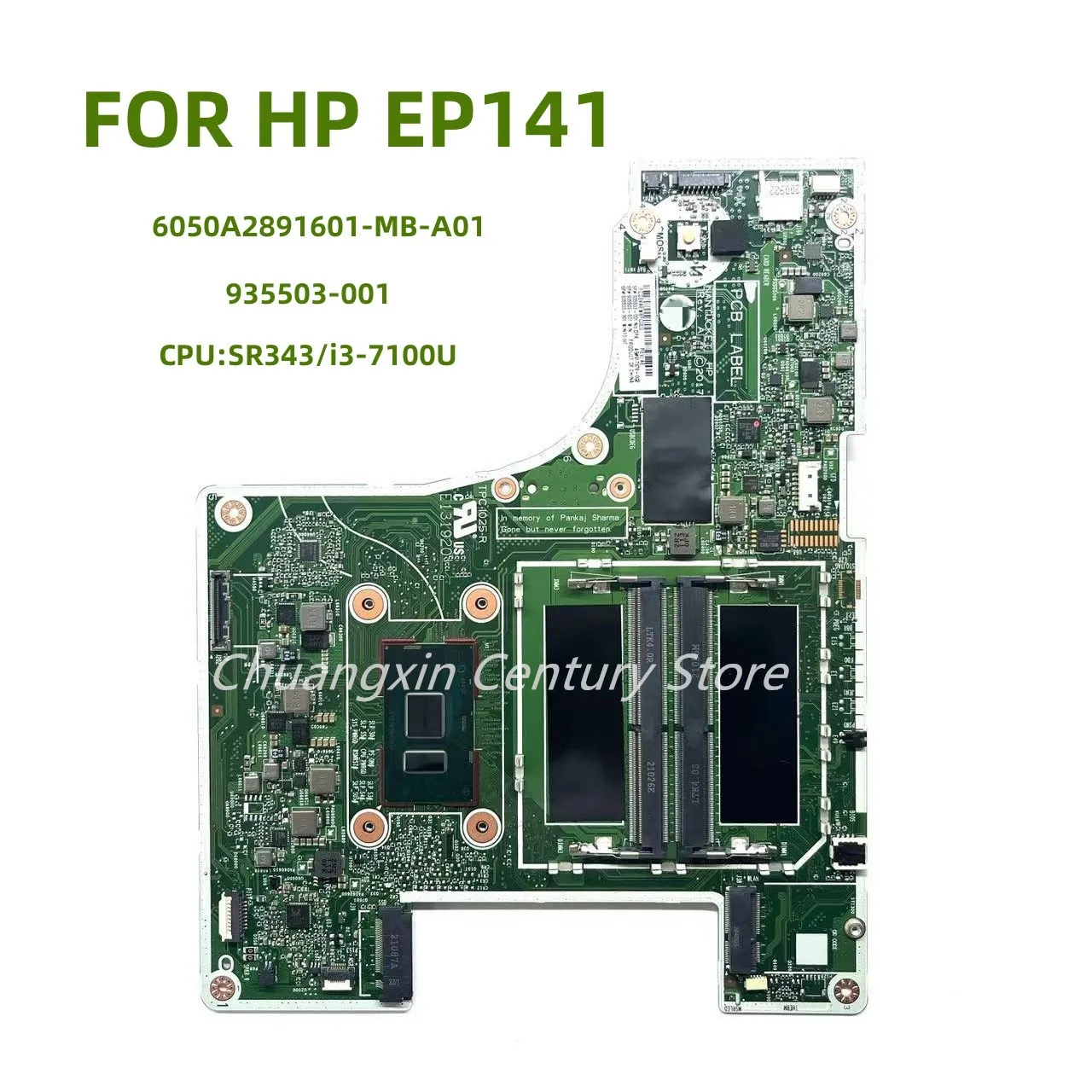 

6050A2891601-MB-A01 For HP EP141 Laptop Motherboard With I3 I5-7th CPU 100% Tested OK Before Shipment