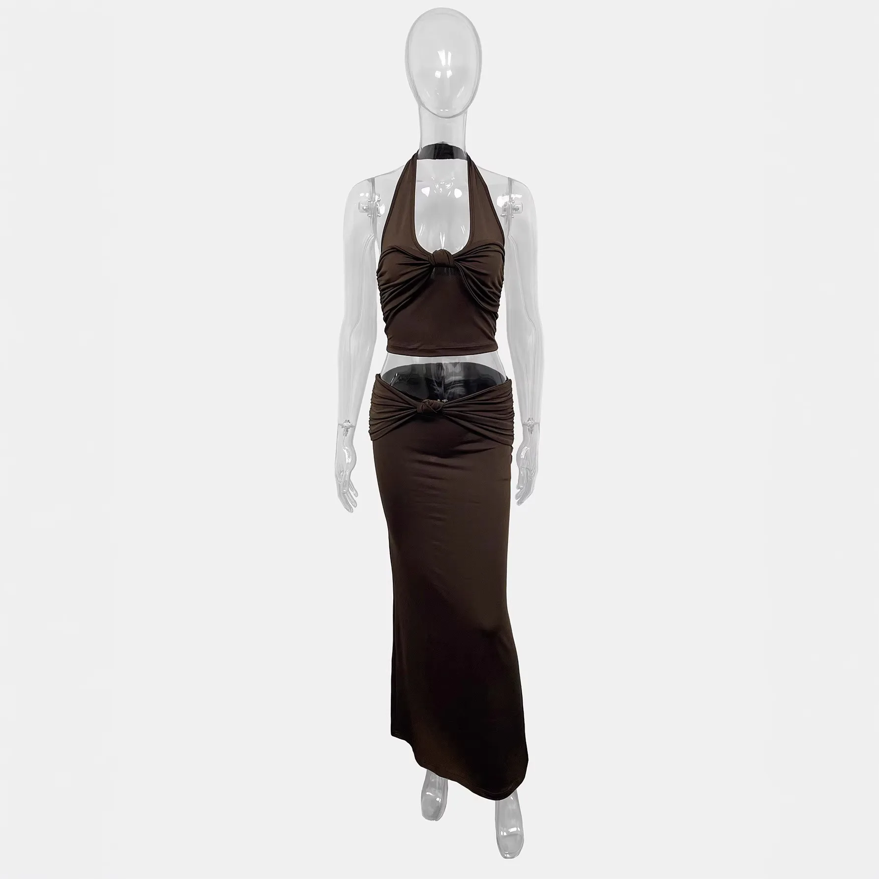 Women's Clothing 2026 Spring and Summer New Net Color Sleeveless Vest Pleated Skirt Suit Women