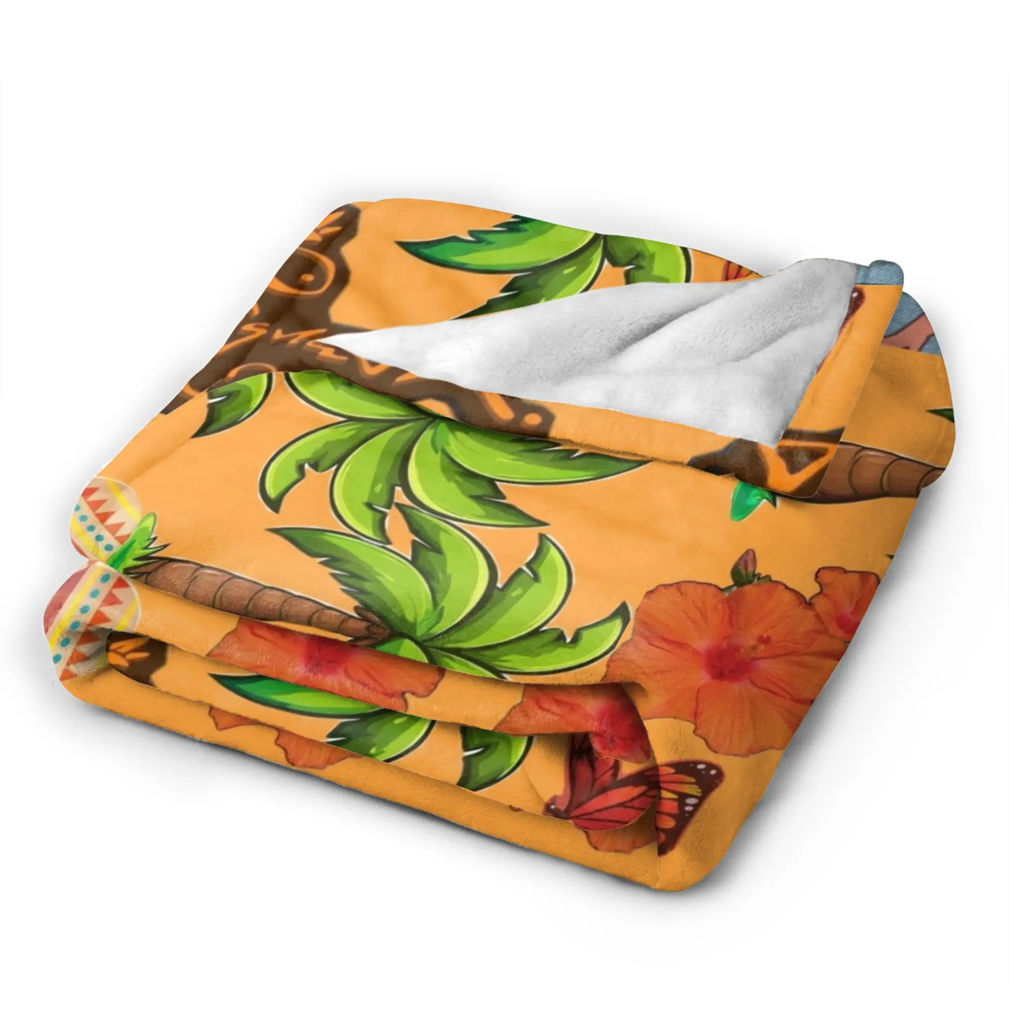 Karol G Tropicoqueta Flannel Blanket Spring  Soft Throw Blanket for Girls Boys Outdoor Novelty Bedspread Sofa Bed Cover