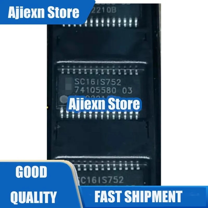 10Pcs SC16IS752IPW SC16IS752IPWR SC16IS752 TSSOP28 Dual interface chip in stock  100% new and original