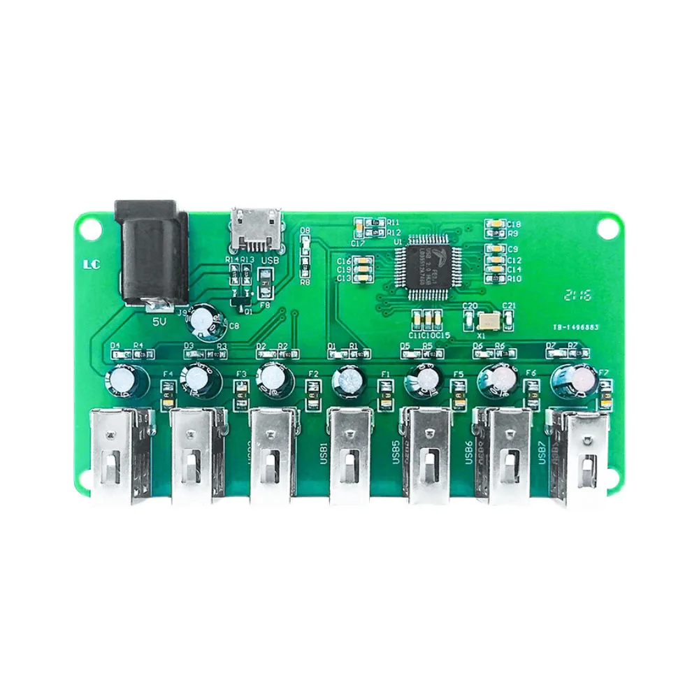 

USB2.0 HUB Module 1 to 7-port Hub USB Expansion Module Support USB 480Mbps High Speed with Overcurrent Protection