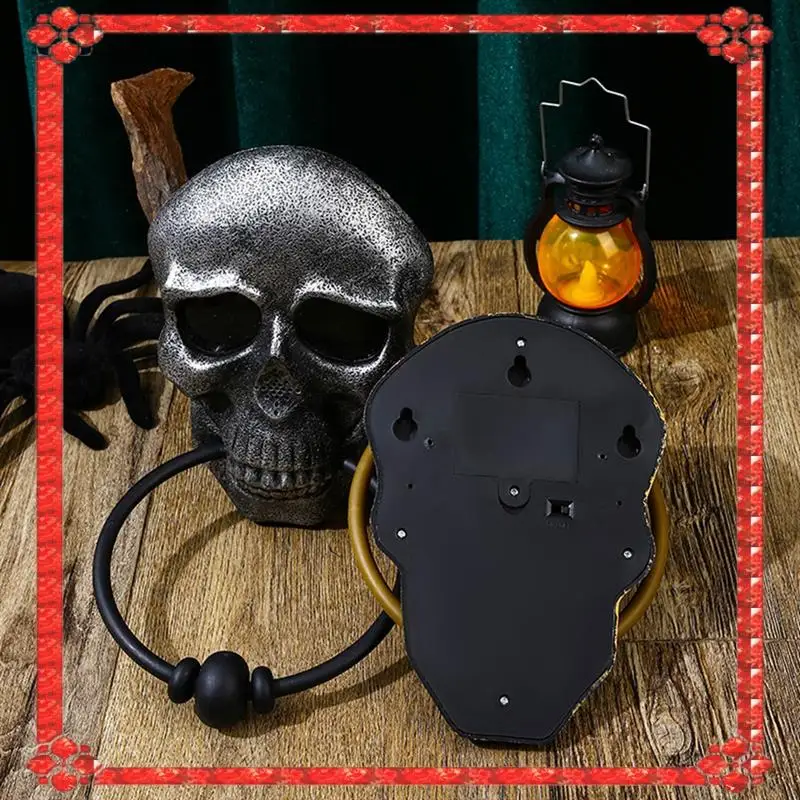 24-Hour Delivery Halloween Door Bell Skull Haunted Doorbell With Sound Light-Up Eyeball Scary Halloween Party Props For Front Do