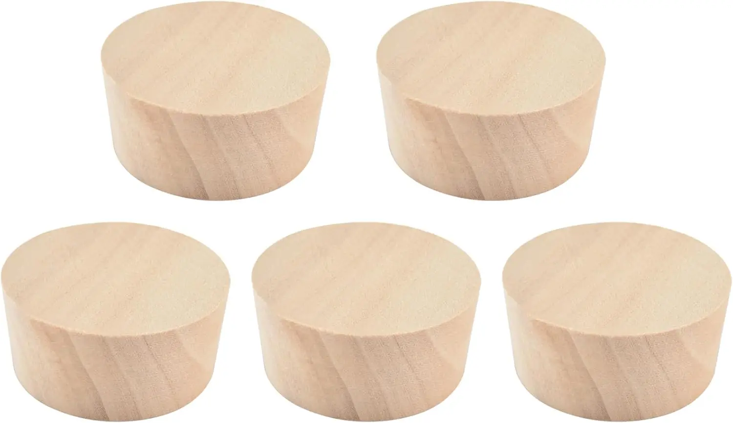 

5PCS Poplar Wood Bourbon Wine Barrel Cask Keg Bung Plug -Great for Home Brewers, Distillers, Wine Enthusiasts(2 inch)