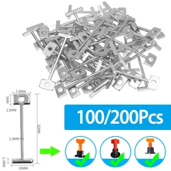 50/100pcs Pavimento Parete Sostituire Ago In Acciaio Chiodo Per Il Sistema di Livellamento Piastrelle Livellatore In Ceramica Regolatore Piastrelle Posa Strumenti di Costruzione