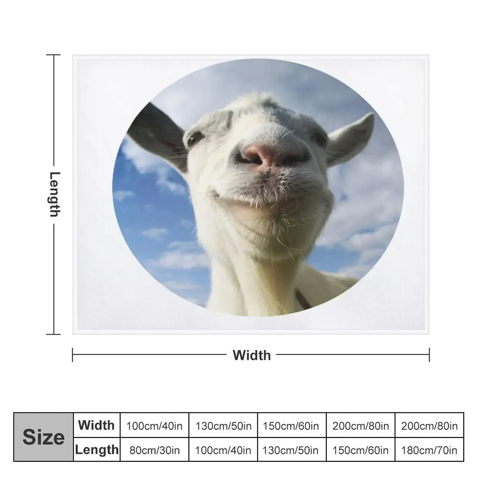 Goat Simulator Throw Blanket blankets ands Shaggy Blankets Sofas Of Decoration valentine gift ideas Blankets