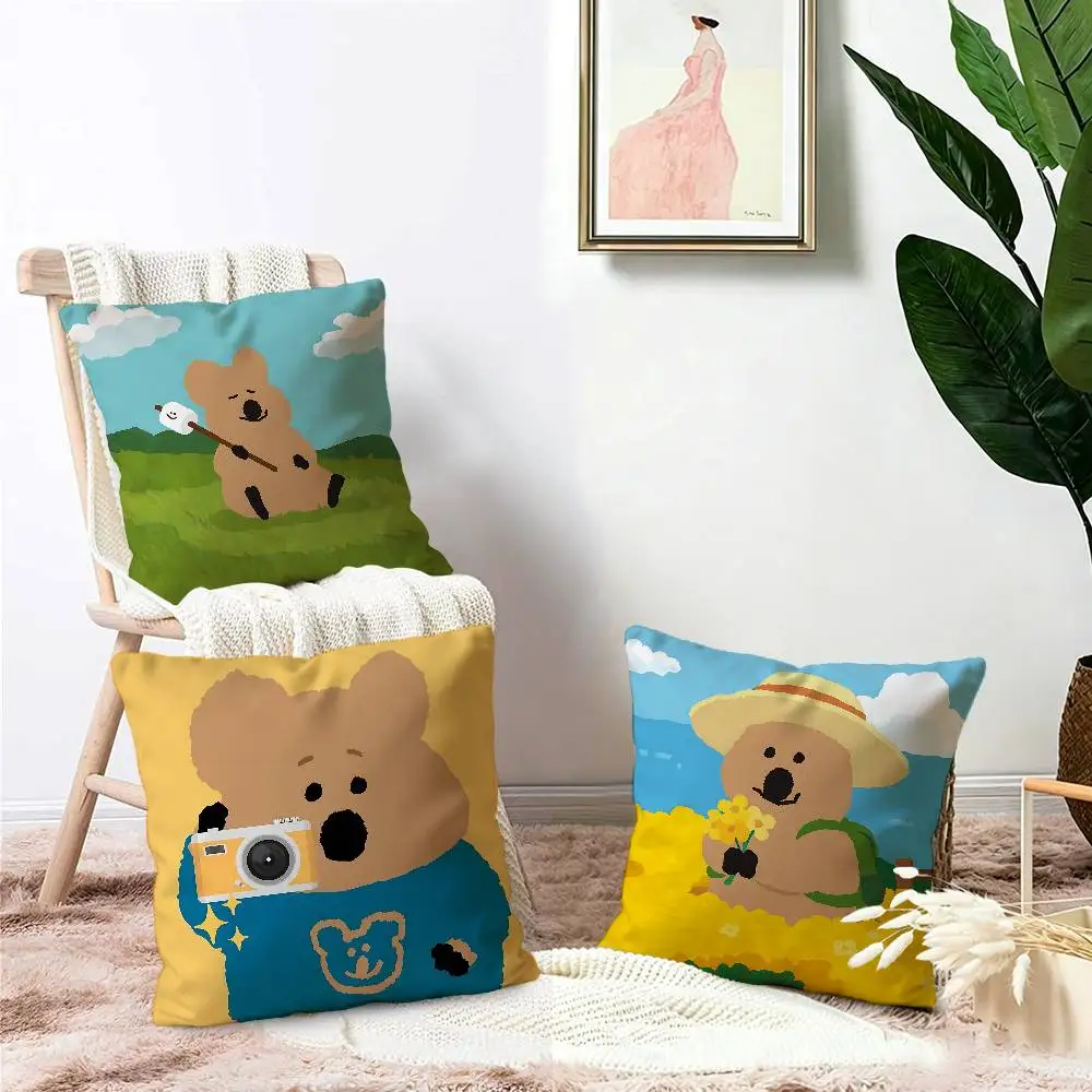 Q-Quokka Lucky Dragon pillow cover sofa cushion cover home room decoration children gift