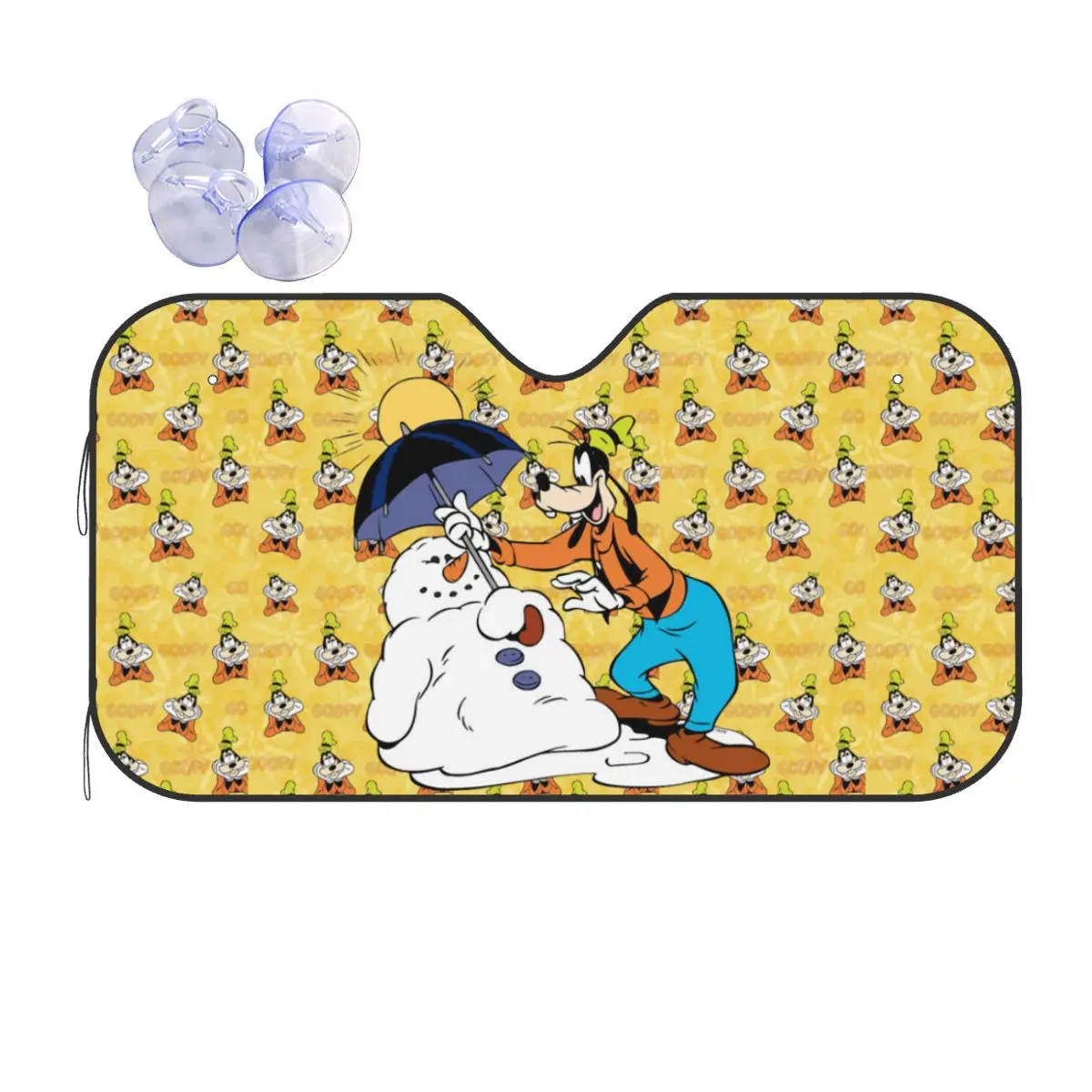 

Custom Goofy Goof Car Windshield Sunshade Foldable Anime Cartoon Sun Blocker Car Window Shades