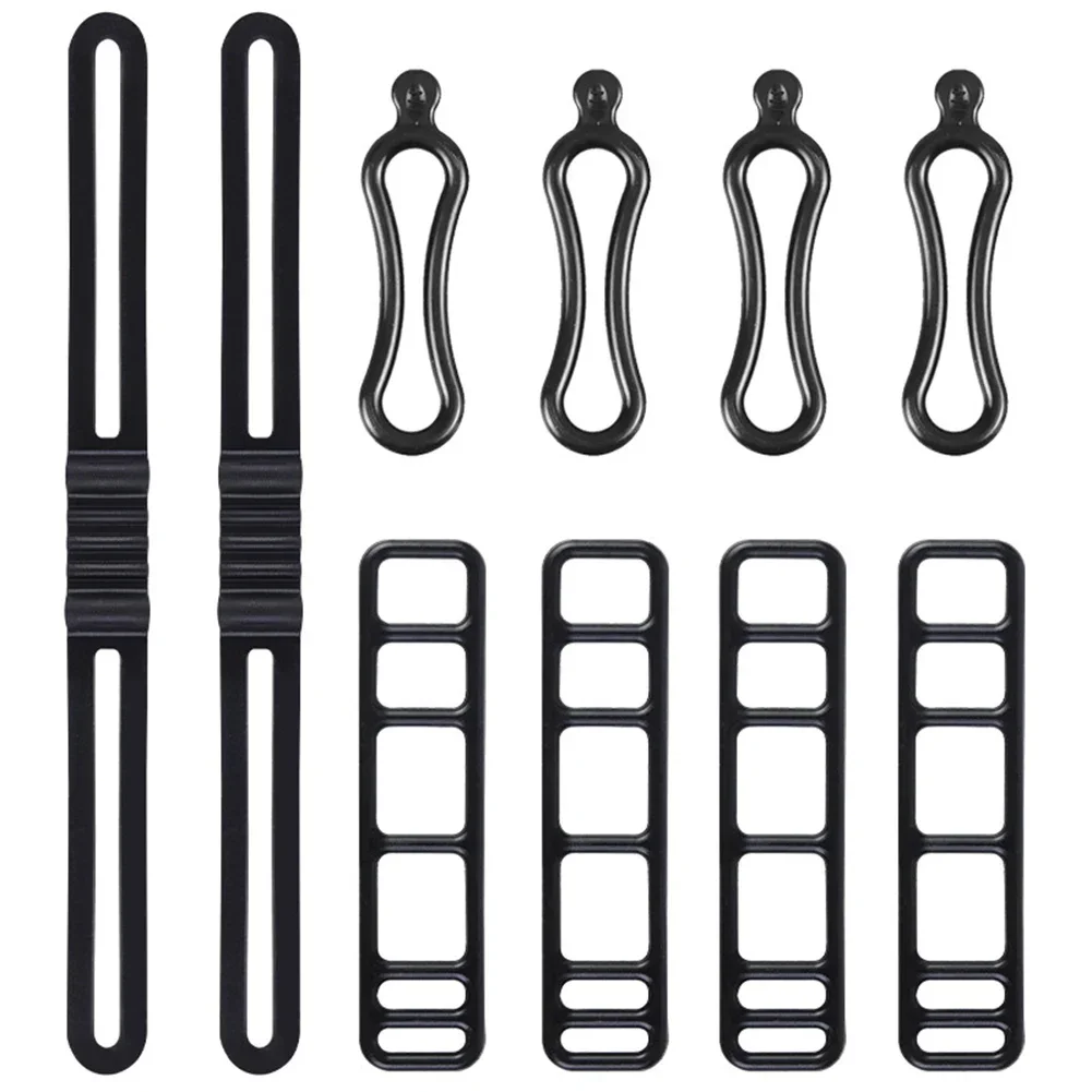 

10pcs Bike Silicone Mount Band Bicycle Light Rubber Strap For Headlight Taillight Bicycle Accessories