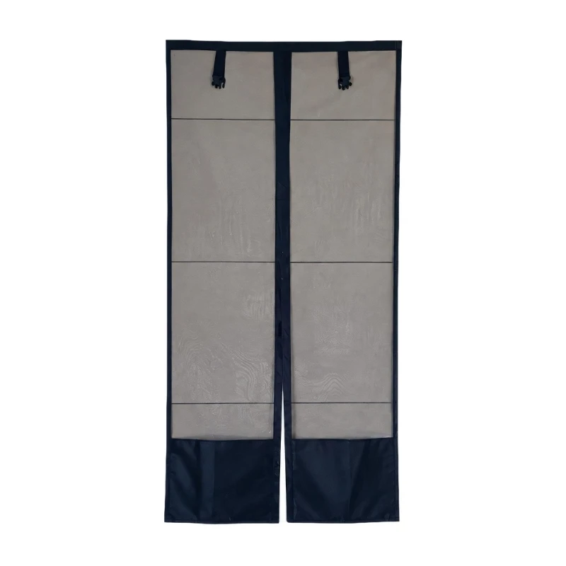 Recreational Vehicle Mesh Door Screen with Fine Polyester Panels for Ventilation and Separation, Center Opening 68UF