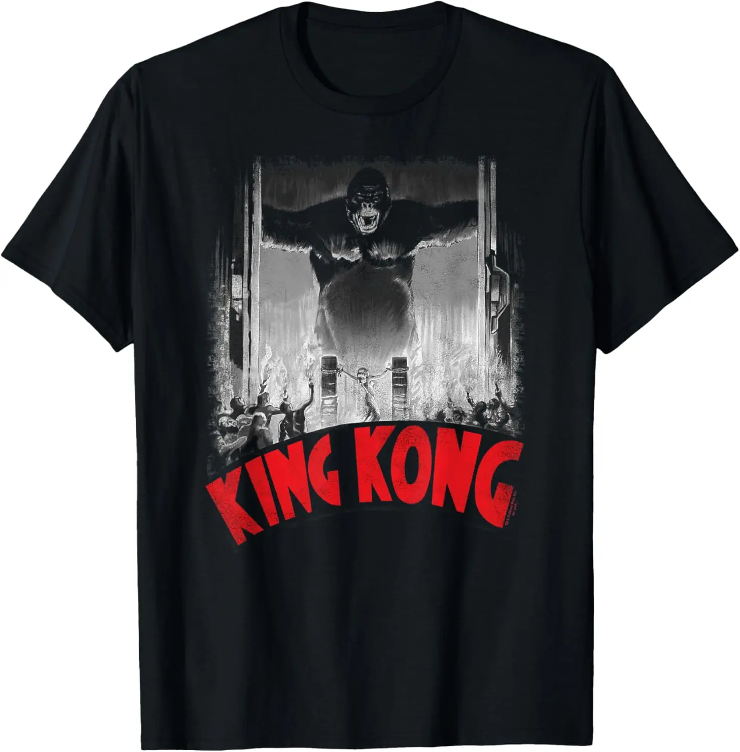 King Kong At The Gates Poster T-Shirt