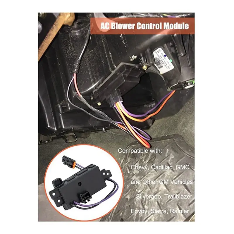 Leading-Edge-2X A/C Heater Blower Motor Resistor Module For Tahoe Trailblazer 1580567 89018778