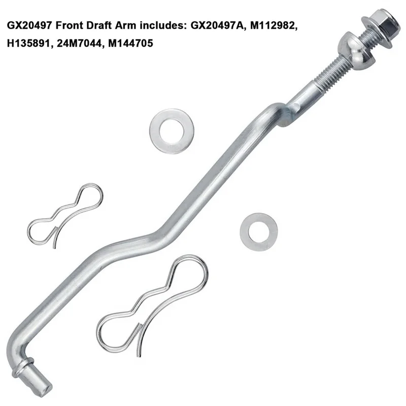 A23GG GX20497 Front Draft Arm Kit for John Deere GX20497A M112982 H135891 24M7044, for Mower Deck Lift Linkage Arm
