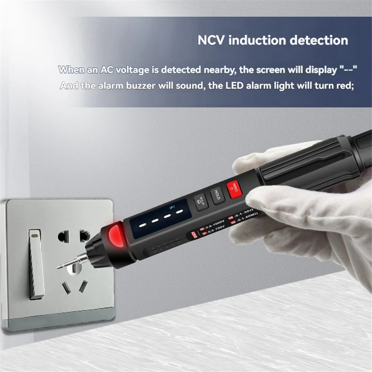 A002 High-Precision Multimeter Digital LCD Display Voltage Tester Automatic Pocket Intelligent Breakpoint Finder Multimeter