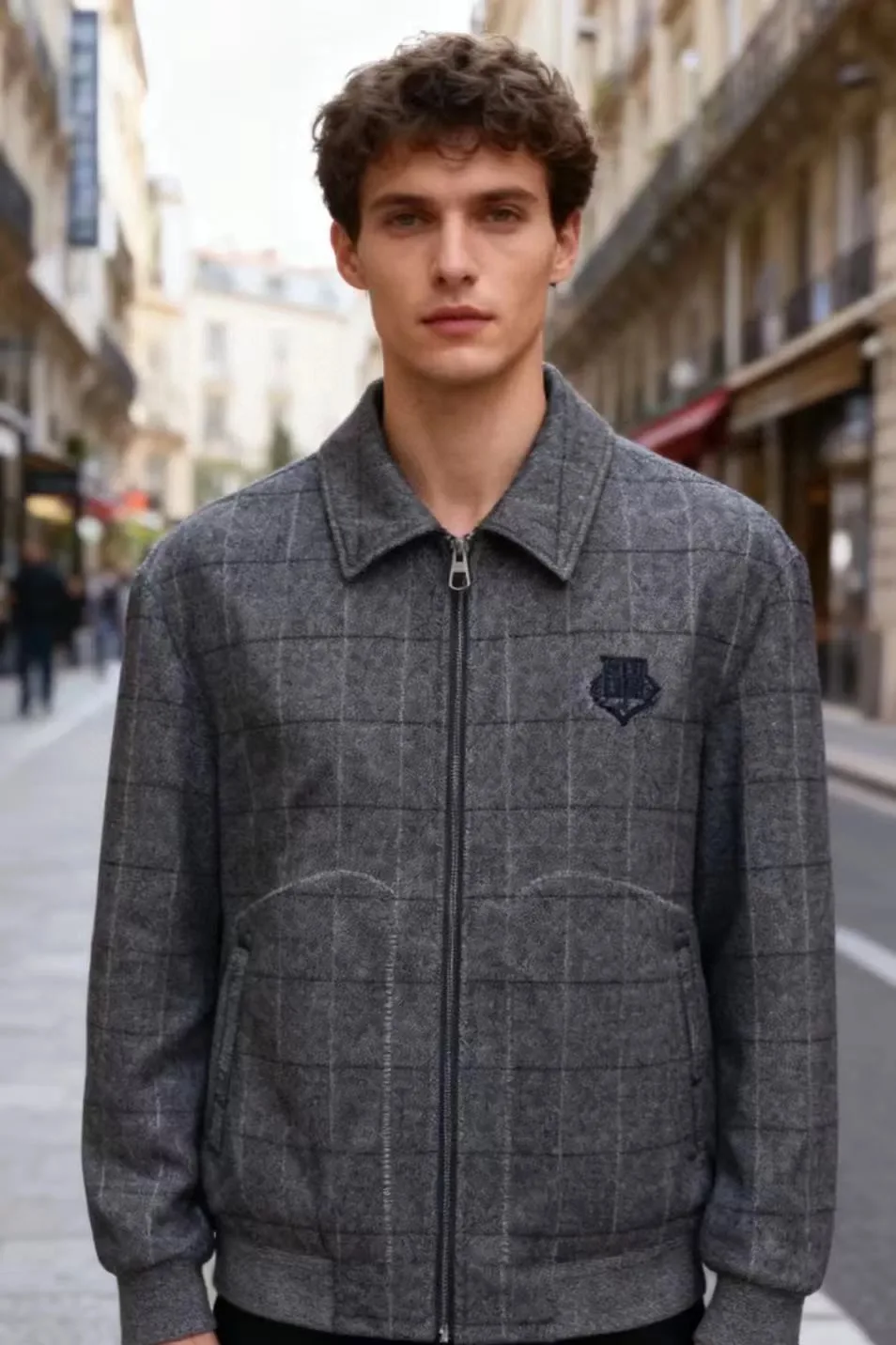 

Мужской повседневный модный теплый топ Jaet, осень-зима, длинный све, воротник-стойка с застежкой-молнией, деловой топ