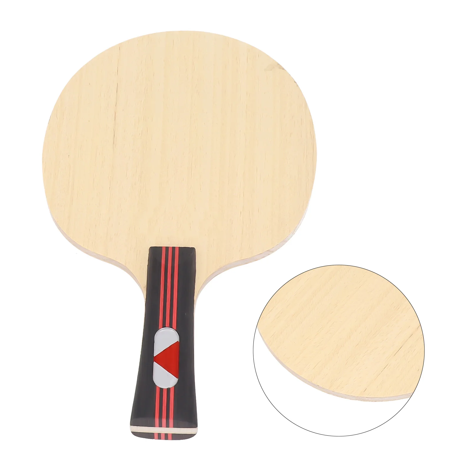 1pc Table Tennis Racket Bottom Plate Pure Wood-PingPong Blade Paddle Long Handle Pure-Wood 6mm Table Tennis Rackets Outdoor Tool