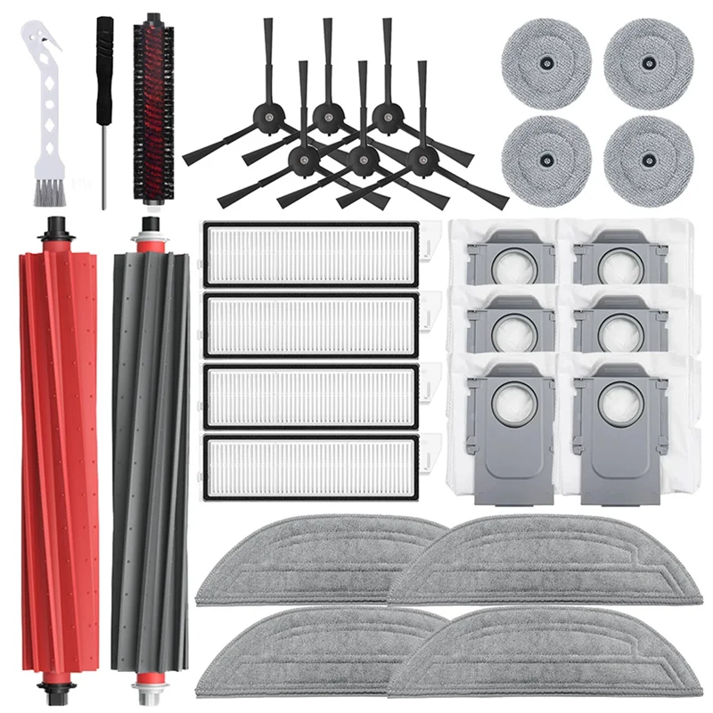 

【PASSIONE 】аксессуары для Roborock S8 Maxv Ultra/G20S робот-пылесос основные боковые щетки HEPA-фильтр швабра тканевые мешки для пыли замена