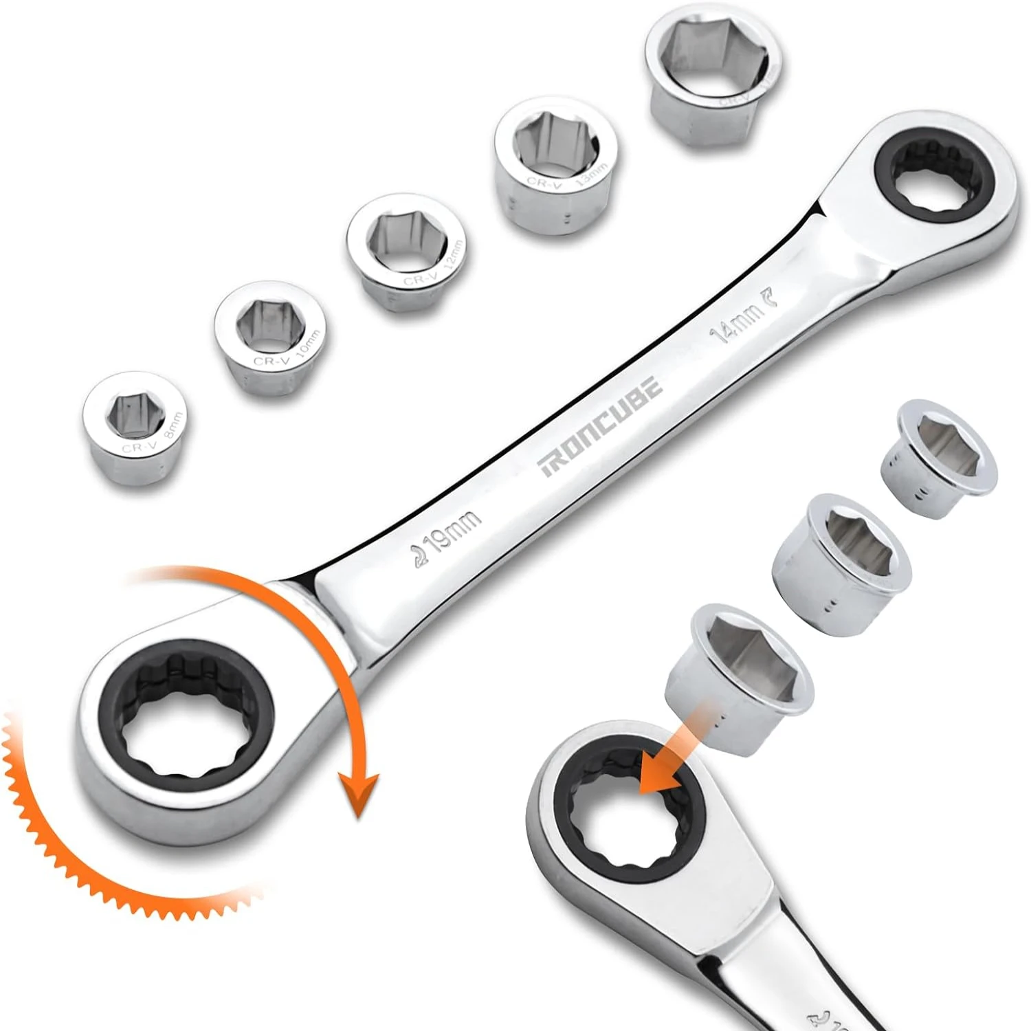 Upgrade your toolkit with this convenient, high-quality professional grade industrial wrench set. Perfect for easy fastening and