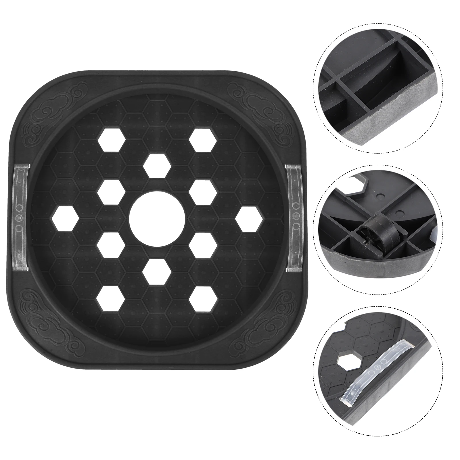 

1pc Gas Tank Tray with Wheels for Propane Tanks Kitchen Cylinder Base Bracket Cans Stand Grill Trays Protect Floor Surface Easy