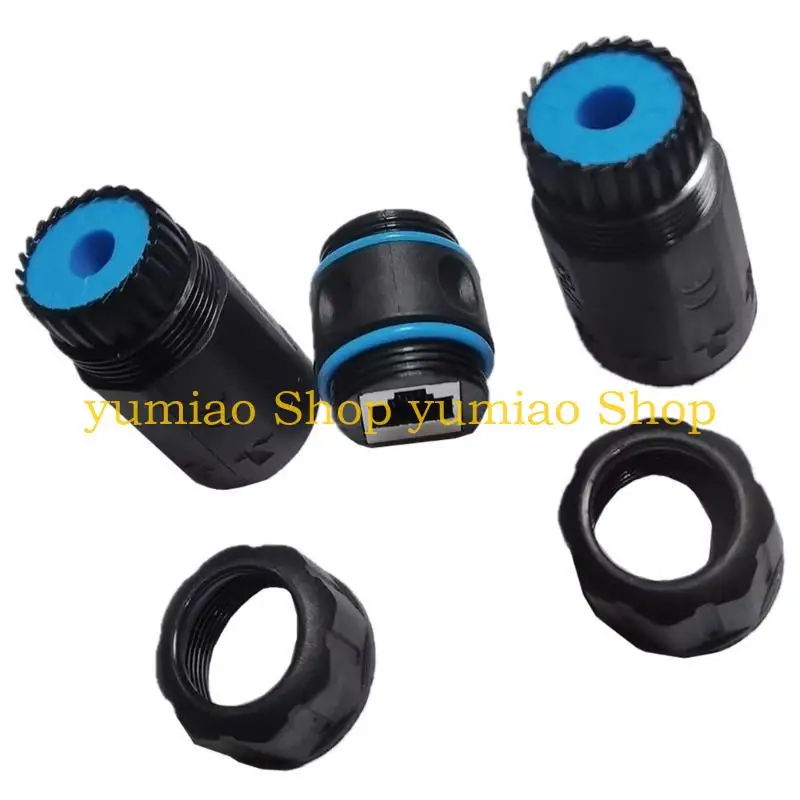 587B Female to Female RJ45 Waterproof Adapter Connectors Networking Coupler Adaptors