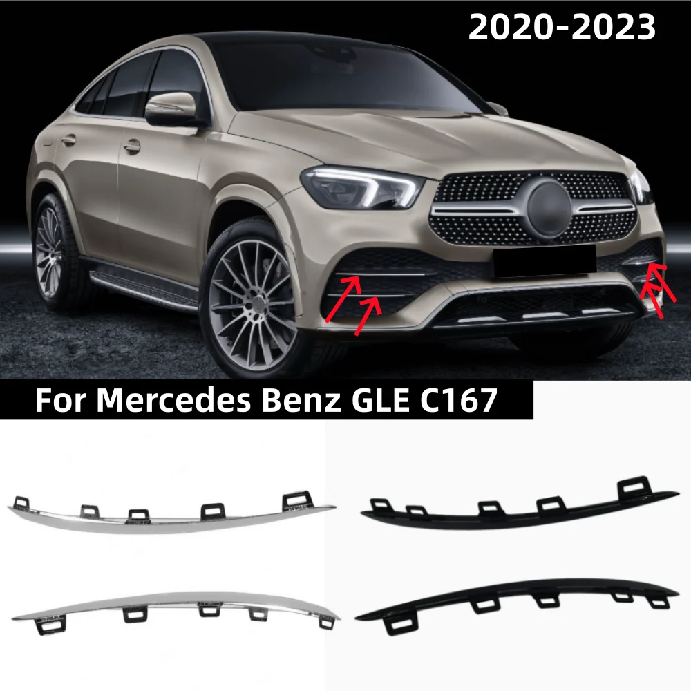 Chrome Front Bumper Upper Grille Trim 1678858103 1678858203 1678858303 1678858403 For Mercedes W167 C167 GLE 2020-2022