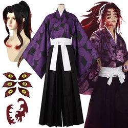 Warriushibo Anime Cosplay Costume pour homme, Demon Slayer, Kimetsu No Yaiba, Warriushibo, Kimono, Haori Uniform, Helloween