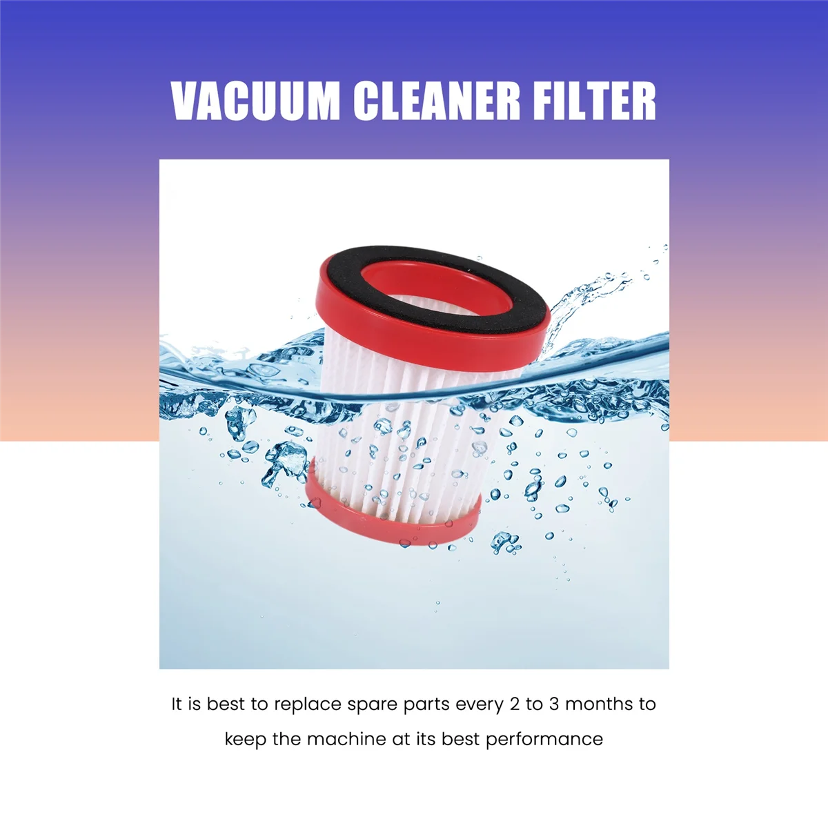 3PCS for Xiaomi Deerma VC01 VC01MAX Household Handheld Vacuum Cleaner HEPA Filter Replacement Use Accessories