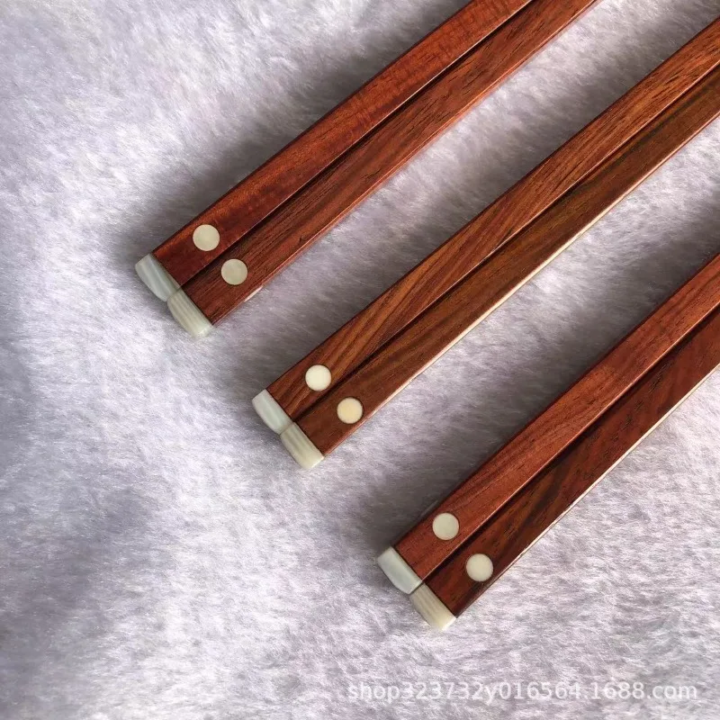 Premium Natural Redwood Chopsticks with Lao Big Red Sandalwood and Cat Eye Square Design for Hotel and Household Use