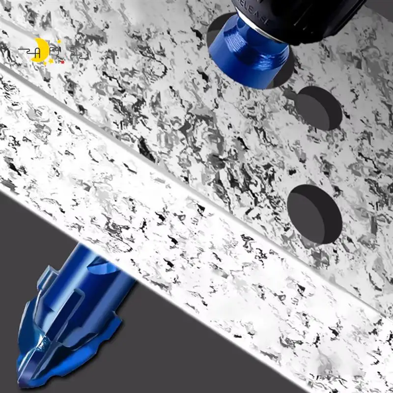 

AF95-High Hardness Eccentric Drill Precision Drilling 6/8/10/12/14Mm Glass Tile Punching Rock Slab Drill Bit Cutting