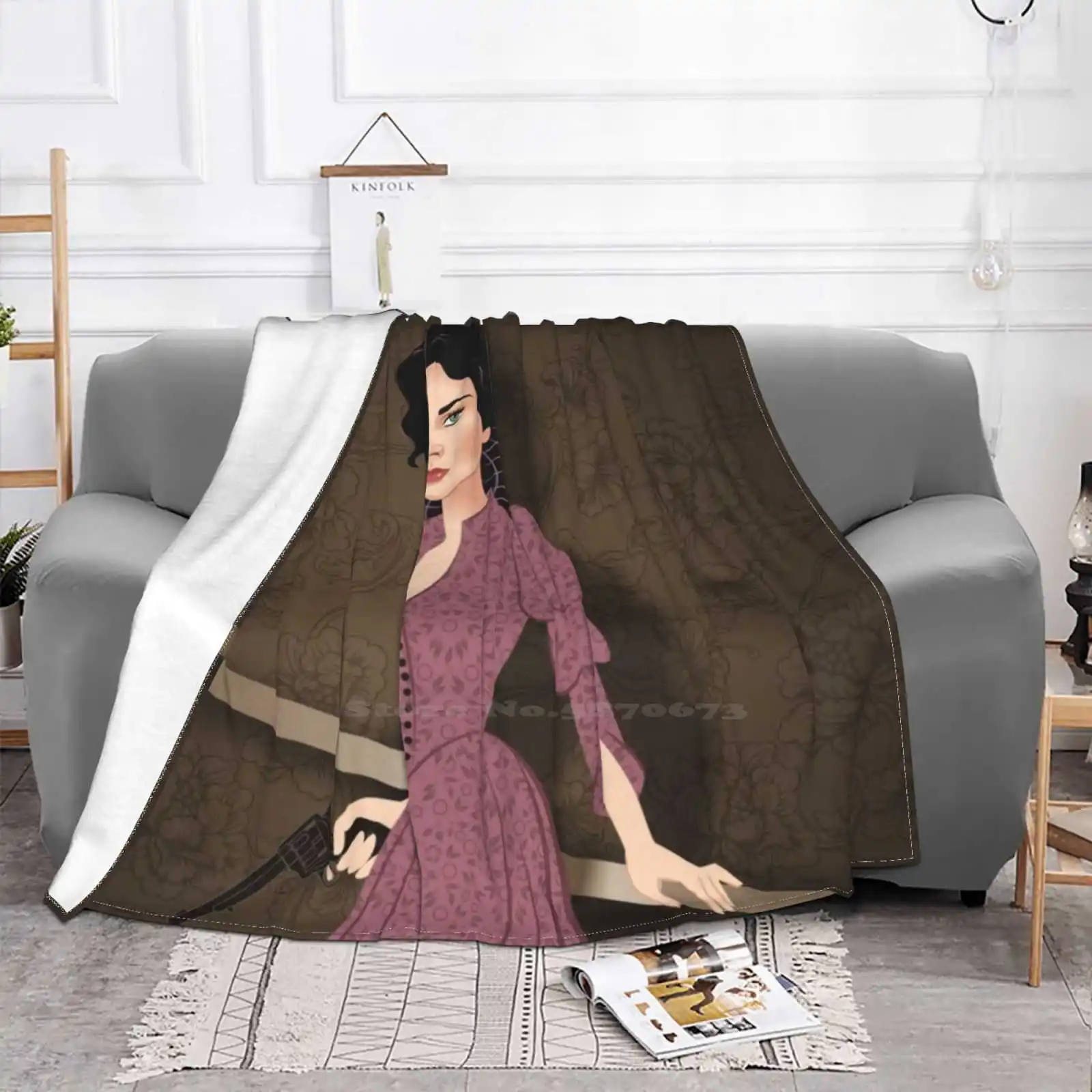 Scarlett Fires Fashion Soft Warm Throw Blanket Scarlett Ohara Viven Leigh Gonewiththewind Alejandromogolloart Almogolloart