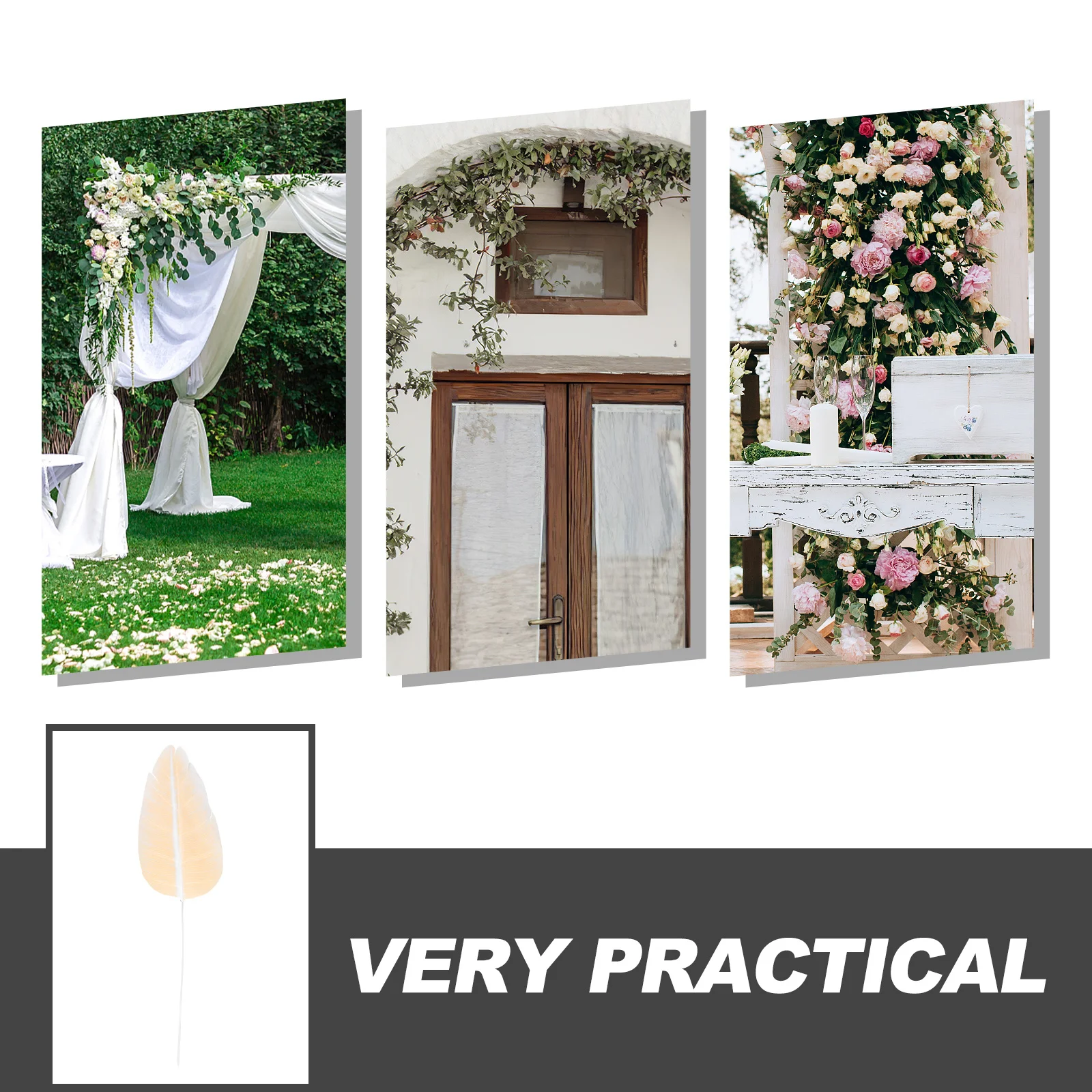 Artificial Banana Leaf Lifelike Canna Leaves Plant Decoration for Home Wedding Party Rustic Tropical DIY Banana Leaves