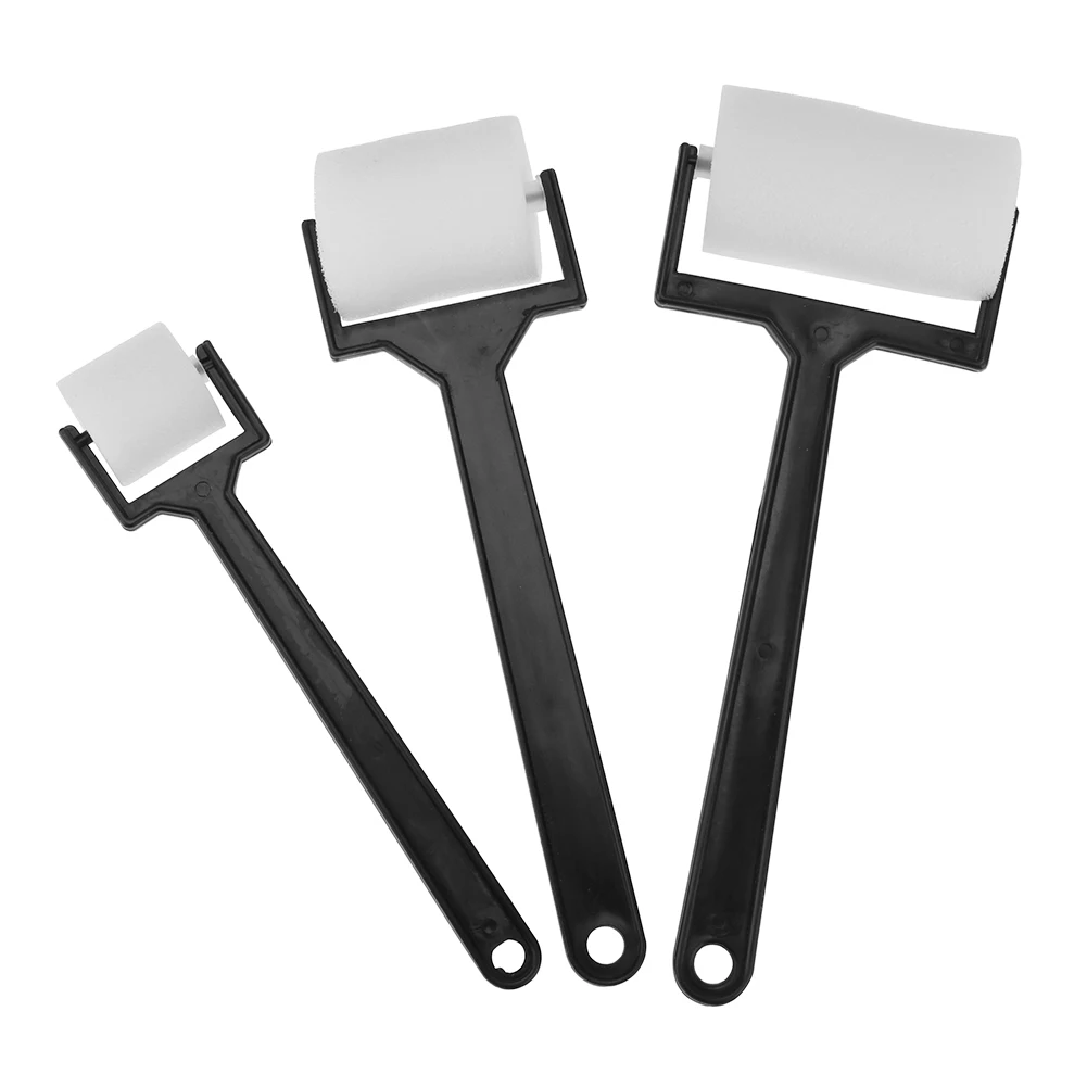 

3 шт., белая пенопластовая кисть, легкий пенопластовый валик, размер пенопластового валика для рисования, эргономичный дизайн для мальчиков и девочек, детей