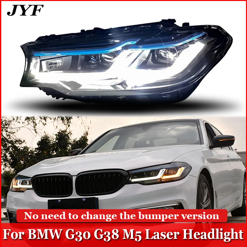 

Headlight For BMX 5Series G30 G38 Upgrade To Laser Double Blue Front Light Pair No Need To Change The Bumper Version Plug Play