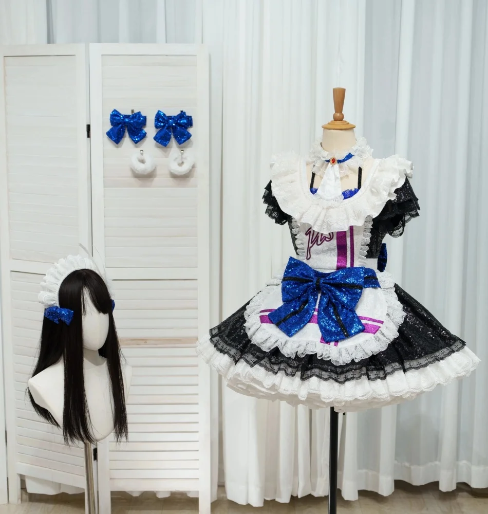 

COSMART Lovelive Sonoda Umi Singing Suit Elegant Lovely Dress Uniform Cosplay Costume Halloween Carnival Party Outfit Women