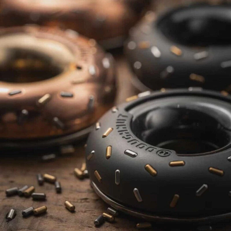 LAUTIE beignet tdah outil de mise au point Fidget Spinner alliage de zirconium EDC jouets métal Anti-Stress sensoriel Fidgeting jouets taille de poche